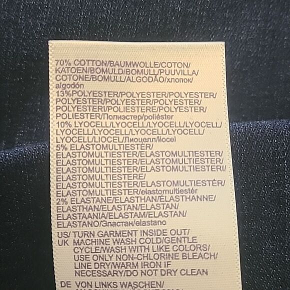 NYDJ Sculpt Her Denim Pull-On Straight Jeans Dark Blue Size 14 - Picture 14 of 16